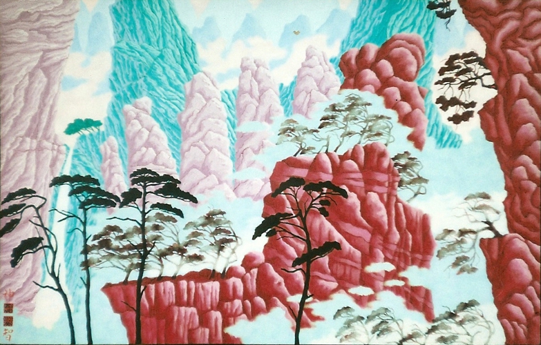 Ten Windswept Peaks  |  36" x 58"