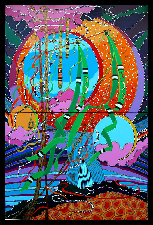 Crescent City Crossing  |  72" x 48"