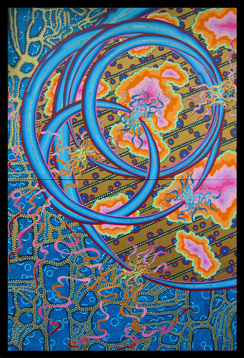 Fragile Flashpoint (You're Getting on My Nerves)  |  72" x 48"