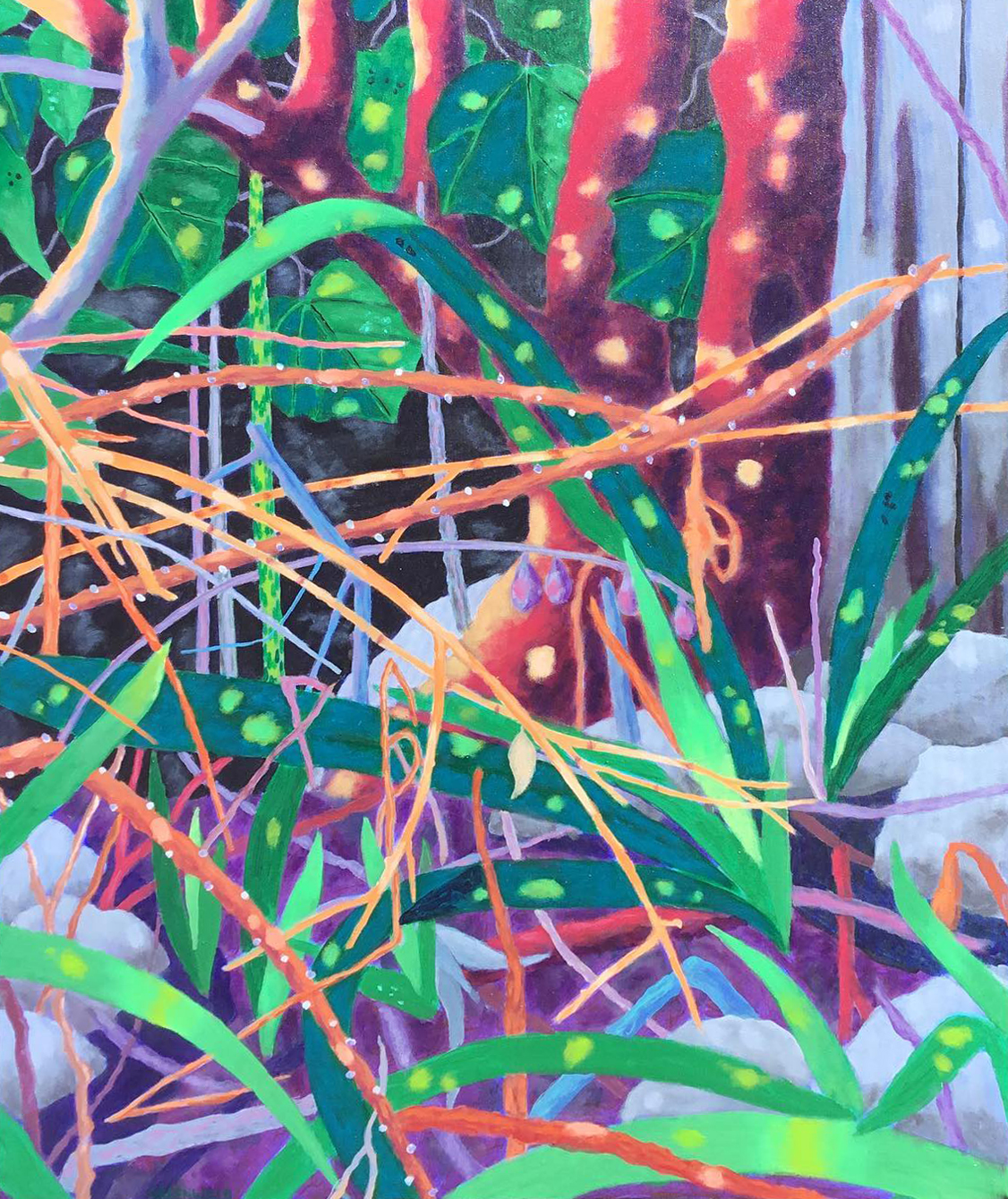 At Night Fireflies  |  30" x 37"